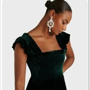 Hill House Home Ellie Nap Dress in Emerald Velvet